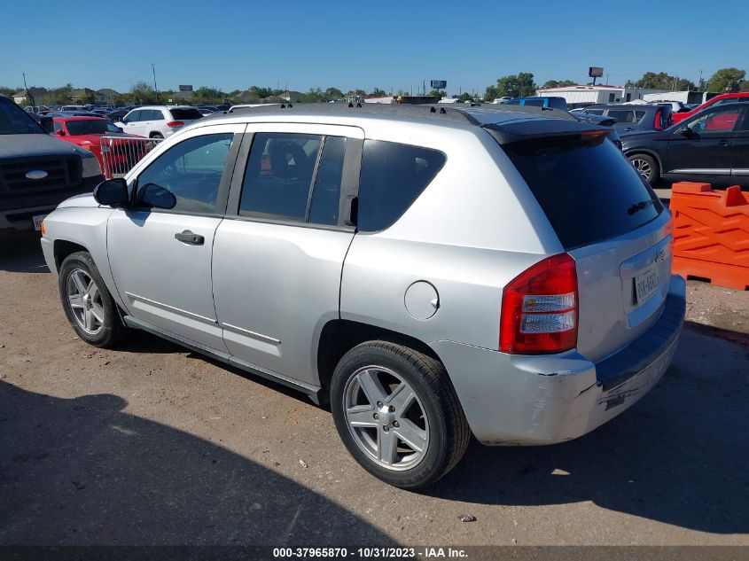 2008 Jeep Compass Sport VIN: 1J8FT47W38D795254 Lot: 37965870