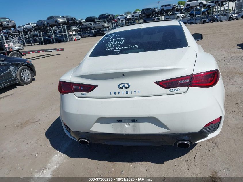 2020 Infiniti Q60 Luxe Awd VIN: JN1EV7EL1LM380534 Lot: 37966296