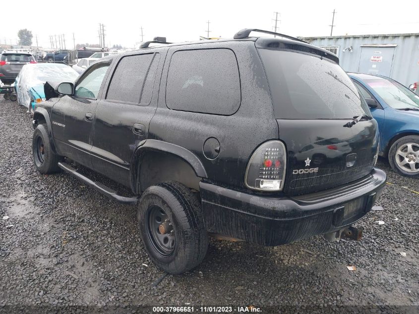 1998 Dodge Durango Slt VIN: 1B4HS28Y9WF142787 Lot: 37966651