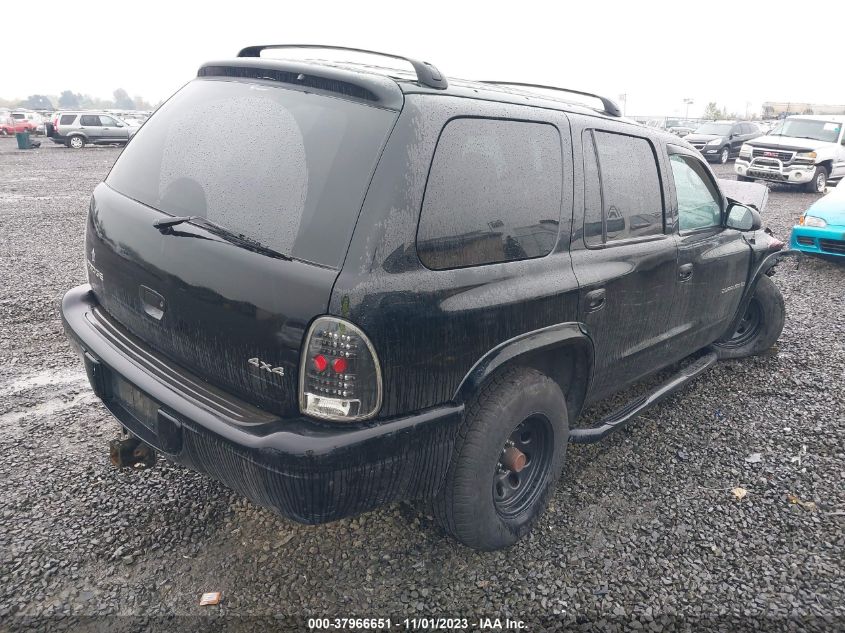 1998 Dodge Durango Slt VIN: 1B4HS28Y9WF142787 Lot: 37966651