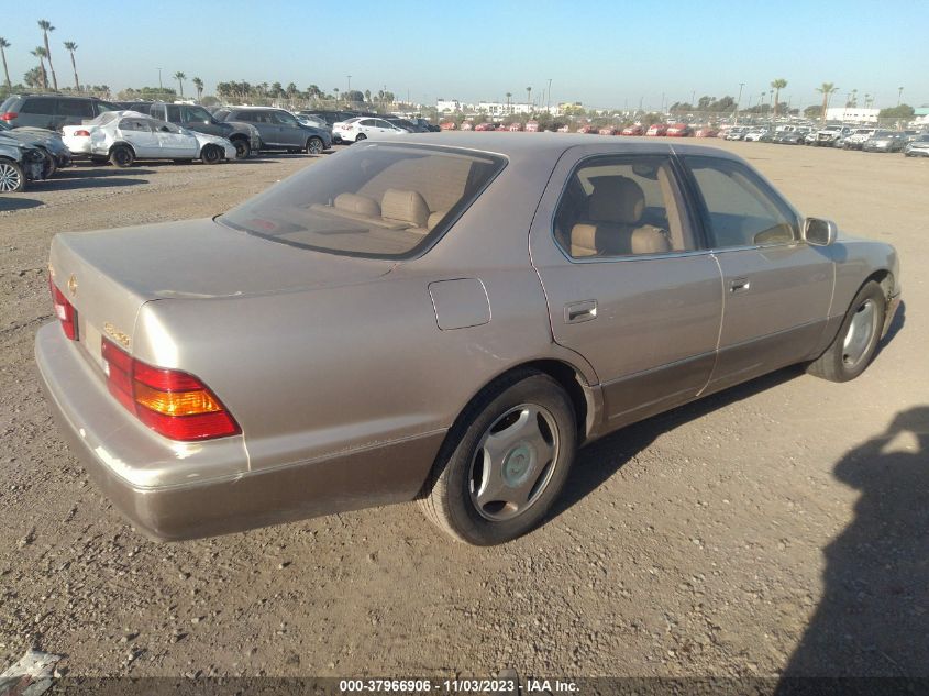 1998 Lexus Ls 400 VIN: JT8BH28F6W0134038 Lot: 37966906