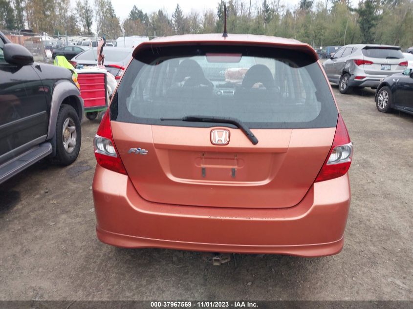 2007 Honda Fit Sport VIN: JHMGD37667S022919 Lot: 37967569