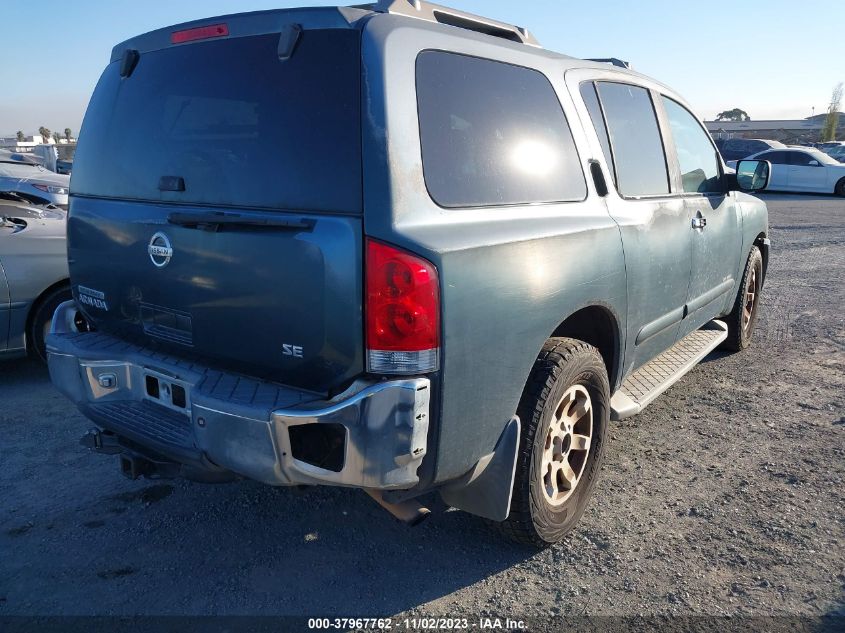 2004 Nissan Pathfinder Armada Se Off-Road VIN: 5N1AA08A74N738364 Lot: 37967762