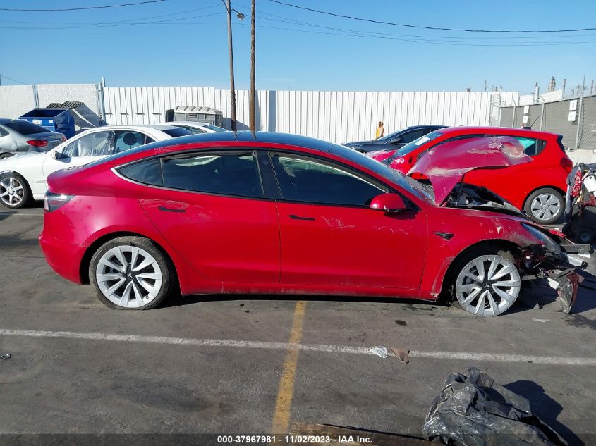 2022 Tesla Model 3 Long Range VIN: 5YJ3E1EB7NF208402 Lot: 37967981