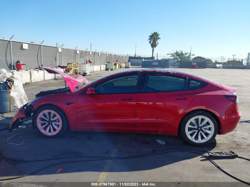 2022 Tesla Model 3 Long Range VIN: 5YJ3E1EB7NF208402 Lot: 37967981