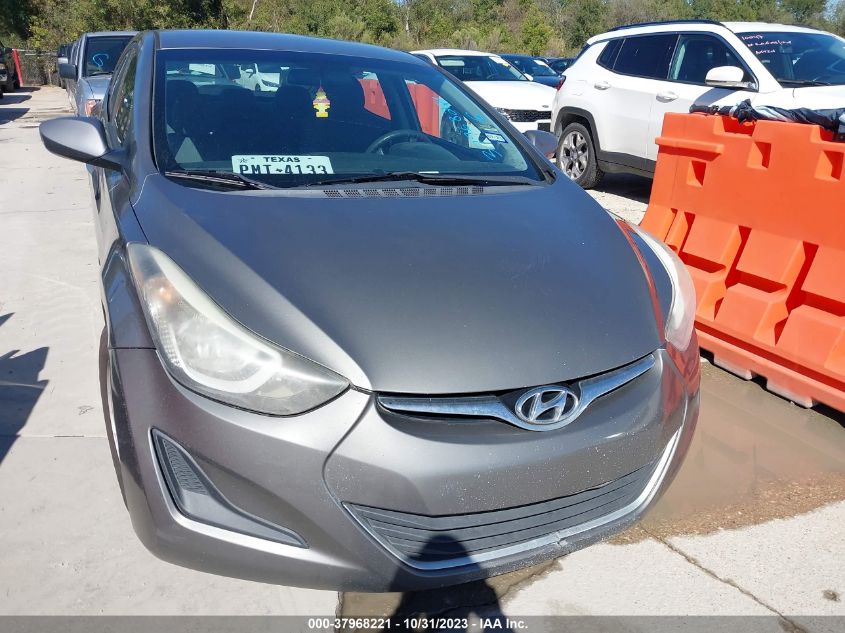 2014 Hyundai Elantra Se VIN: 5NPDH4AE9EH523961 Lot: 37968221