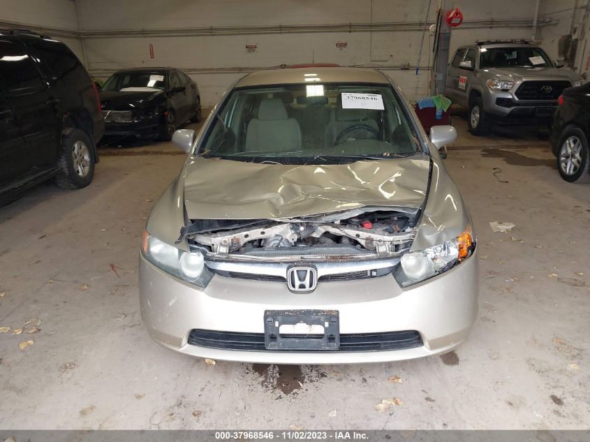 2008 Honda Civic Lx VIN: 1HGFA15578L054036 Lot: 37968546