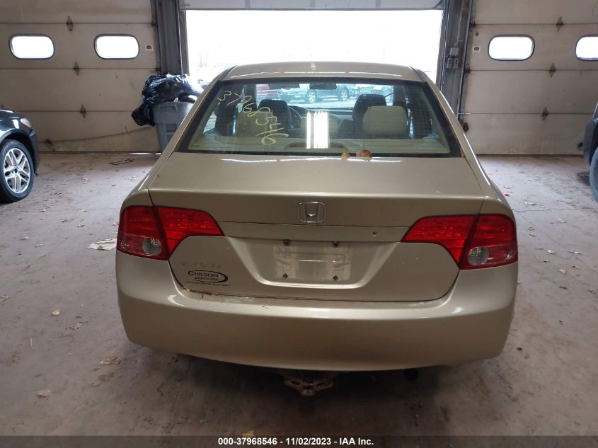 2008 Honda Civic Lx VIN: 1HGFA15578L054036 Lot: 37968546