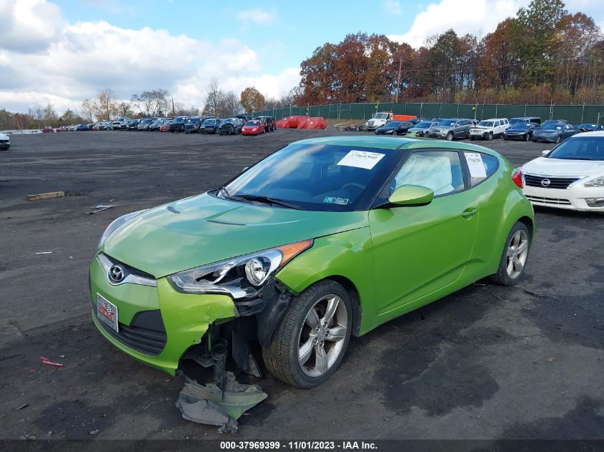 2012 Hyundai Veloster Base W/Black VIN: KMHTC6AD1CU046132 Lot: 37969399