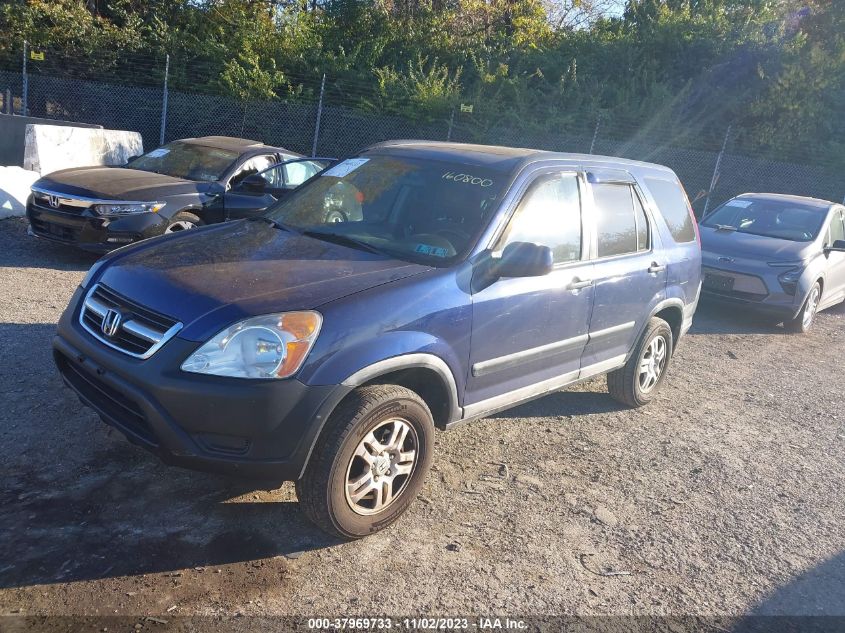 2003 Honda Cr-V Ex VIN: SHSRD78803U160800 Lot: 37969733