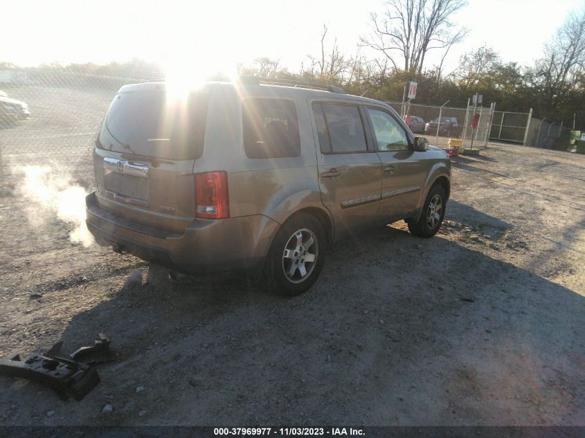 2010 Honda Pilot Touring VIN: 5FNYF4H90AB002927 Lot: 37969977