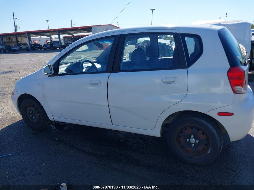 2008 Chevrolet Aveo Ls VIN: KL1TD66658B279825 Lot: 37970190