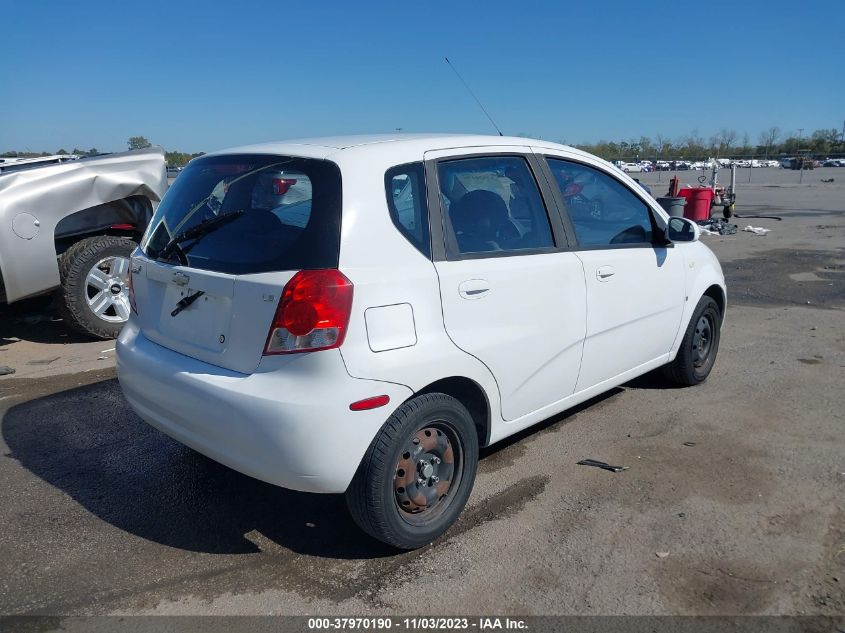 2008 Chevrolet Aveo Ls VIN: KL1TD66658B279825 Lot: 37970190