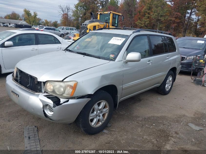 2003 Toyota Highlander V6 (A4) VIN: JTEHF21A930138429 Lot: 37970287