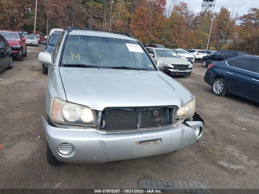 2003 Toyota Highlander V6 (A4) VIN: JTEHF21A930138429 Lot: 37970287