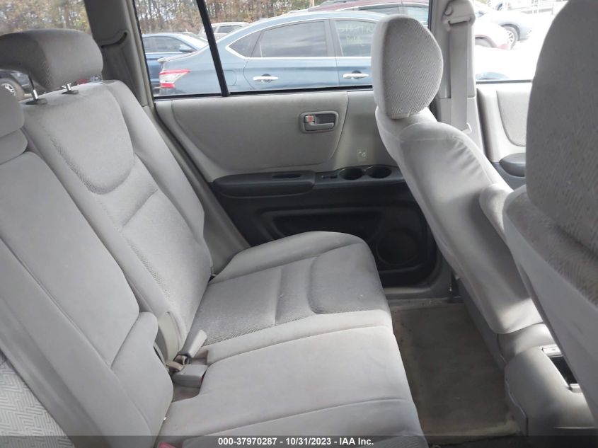 2003 Toyota Highlander V6 (A4) VIN: JTEHF21A930138429 Lot: 37970287