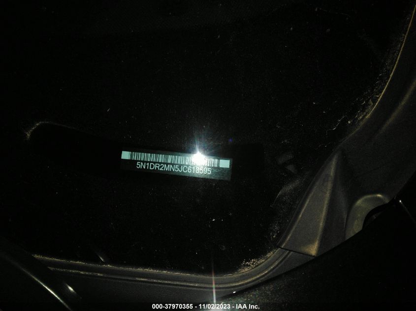 2018 Nissan Pathfinder Sl VIN: 5N1DR2MN5JC618595 Lot: 37970355