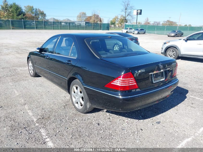 2003 Mercedes-Benz S-Class 4.3L VIN: WDBNG83J53A378722 Lot: 37970561