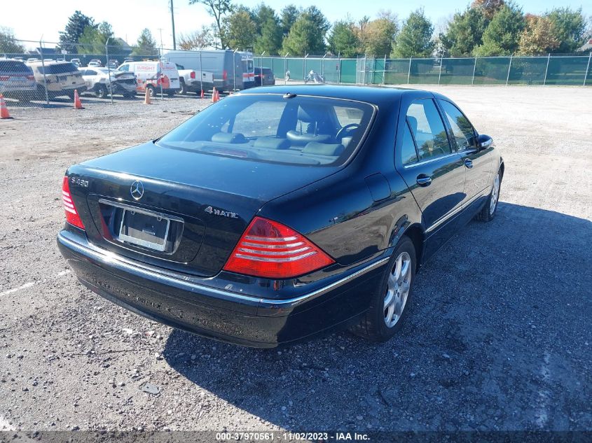 2003 Mercedes-Benz S-Class 4.3L VIN: WDBNG83J53A378722 Lot: 37970561