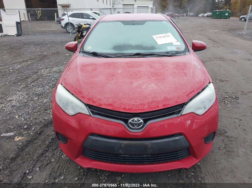 2015 Toyota Corolla Le VIN: 2T1BURHE0FC342418 Lot: 37970565