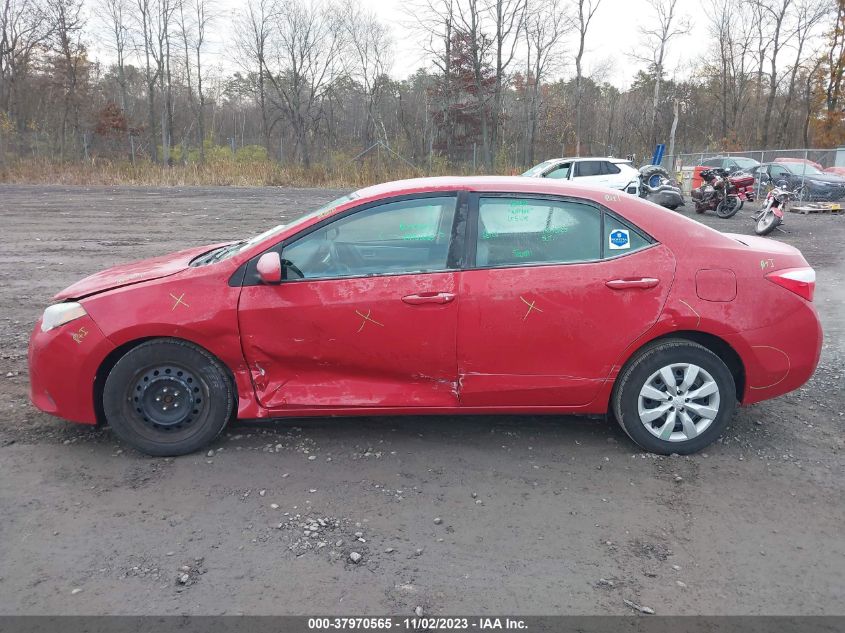 2015 Toyota Corolla Le VIN: 2T1BURHE0FC342418 Lot: 37970565