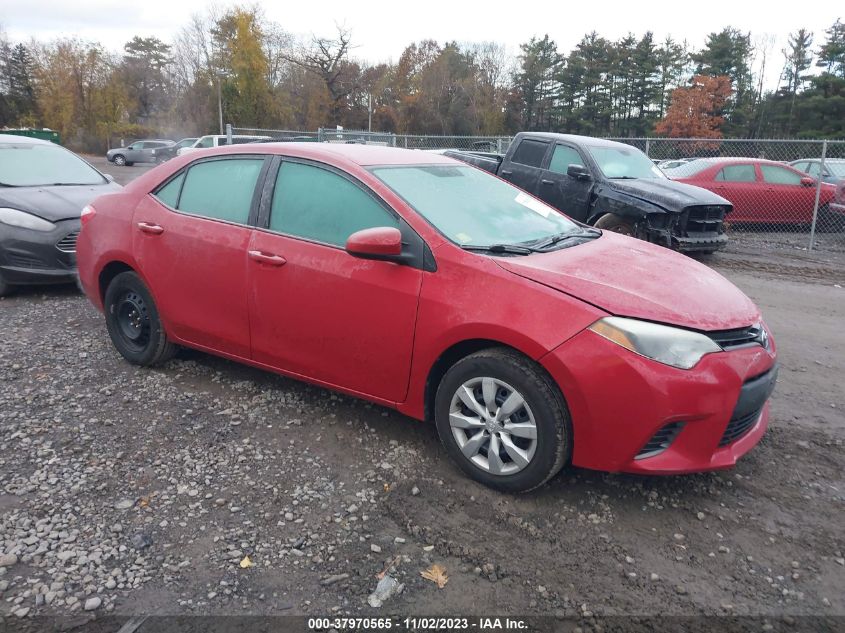 2015 Toyota Corolla Le VIN: 2T1BURHE0FC342418 Lot: 37970565