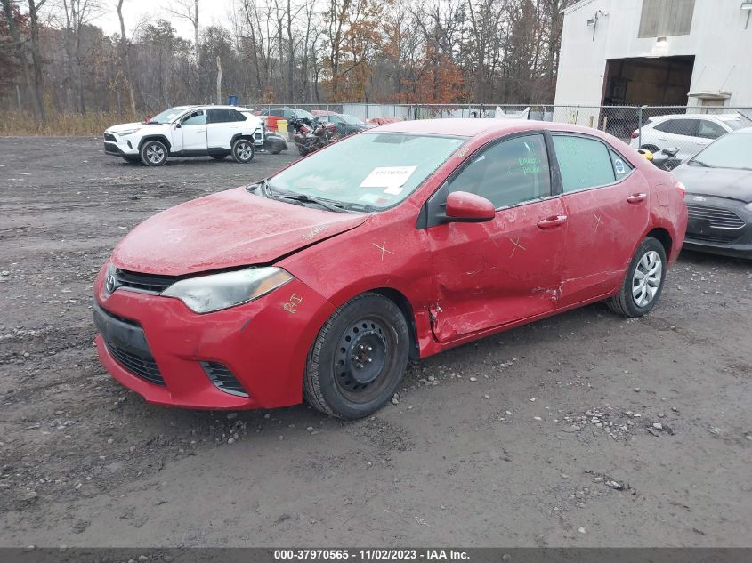 2015 Toyota Corolla Le VIN: 2T1BURHE0FC342418 Lot: 37970565