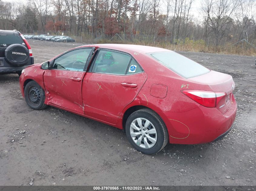 2015 Toyota Corolla Le VIN: 2T1BURHE0FC342418 Lot: 37970565