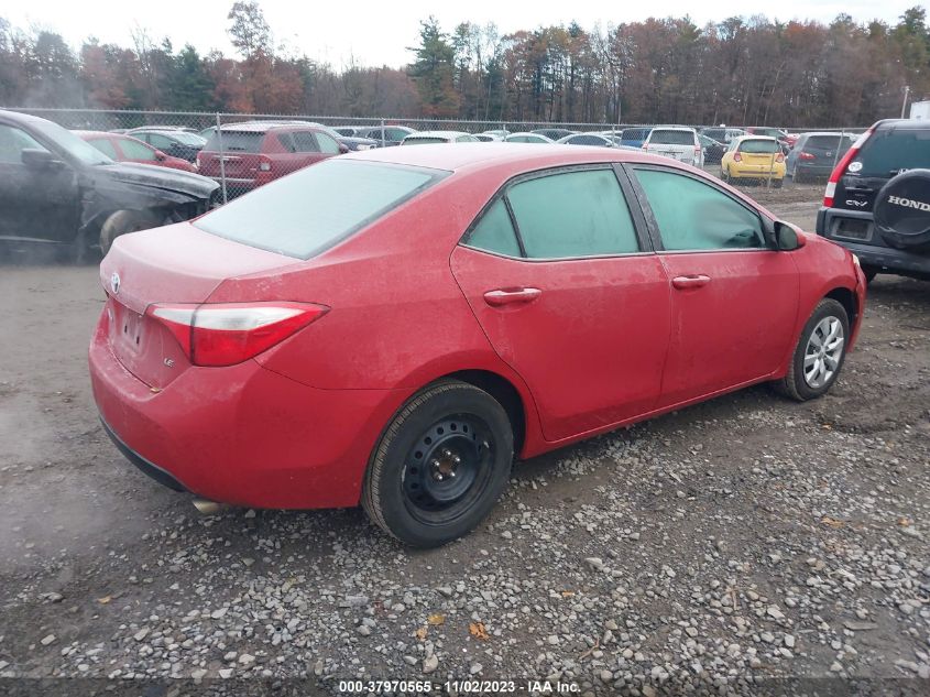 2015 Toyota Corolla Le VIN: 2T1BURHE0FC342418 Lot: 37970565