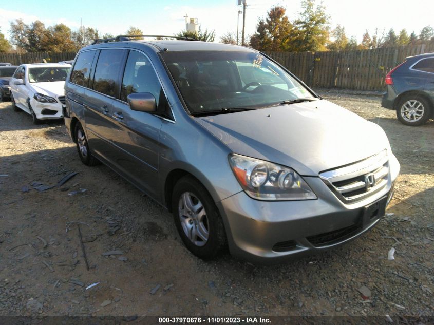 2007 Honda Odyssey Ex-L VIN: 5FNRL38667B099878 Lot: 37970676