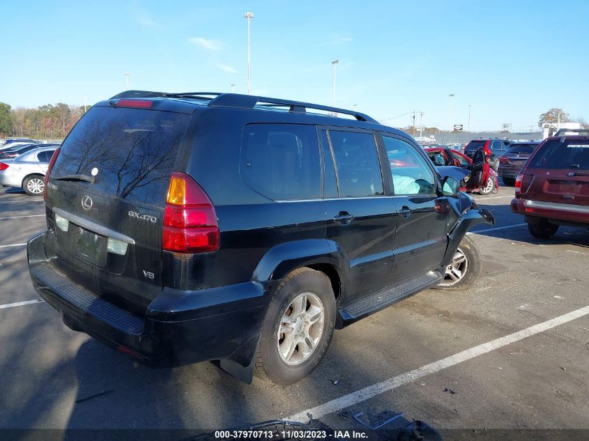 2004 Lexus Gx 470 VIN: JTJBT20X240065220 Lot: 37970713