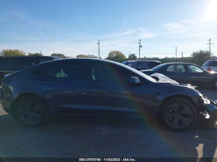 2022 Tesla Model 3 Long Range VIN: 5YJ3E1EBXNF273230 Lot: 37970748