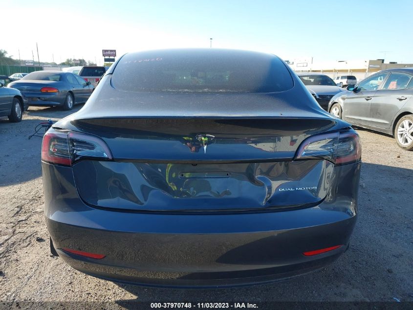 2022 Tesla Model 3 Long Range VIN: 5YJ3E1EBXNF273230 Lot: 37970748