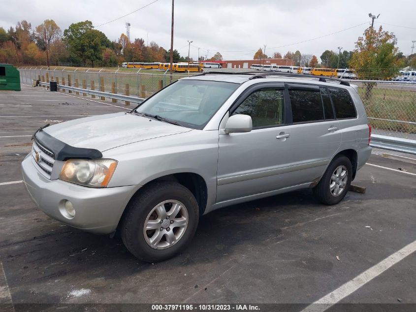 2003 Toyota Highlander Limited/V6 (A4) VIN: JTEHF21A230100072 Lot: 37971195