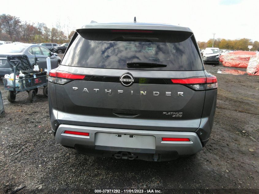 2022 Nissan Pathfinder Platinum VIN: 5N1DR3DK6NC267181 Lot: 37971292