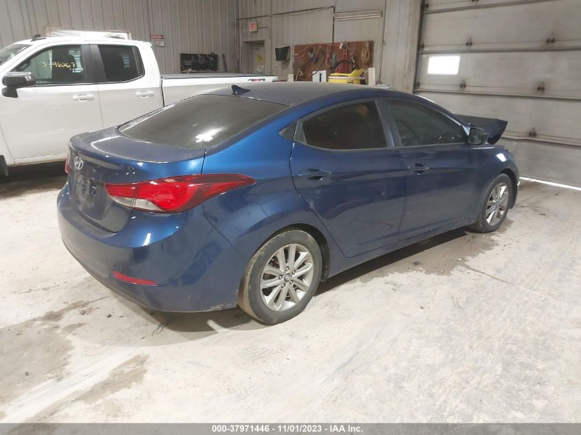 2015 Hyundai Elantra Se VIN: 5NPDH4AE6FH636817 Lot: 37971446