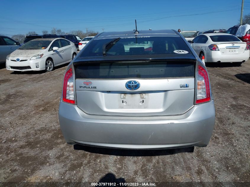 2012 Toyota Prius One/Two/Three/Four/Five VIN: JTDKN3DU1C5536763 Lot: 37971912