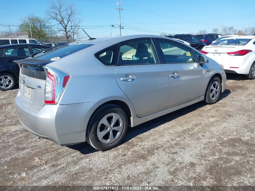 2012 Toyota Prius One/Two/Three/Four/Five VIN: JTDKN3DU1C5536763 Lot: 37971912