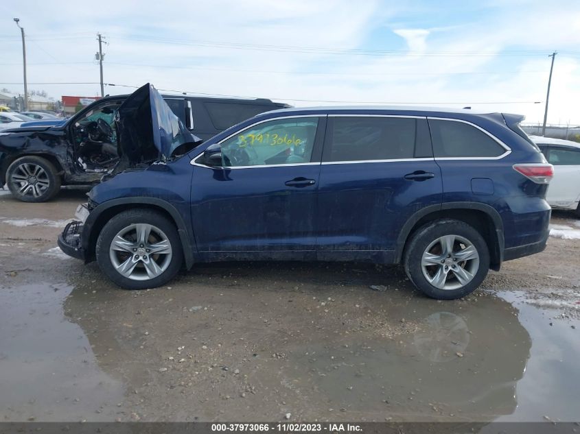 2015 Toyota Highlander Limited Platinum V6 VIN: 5TDDKRFH7FS223025 Lot: 37973066