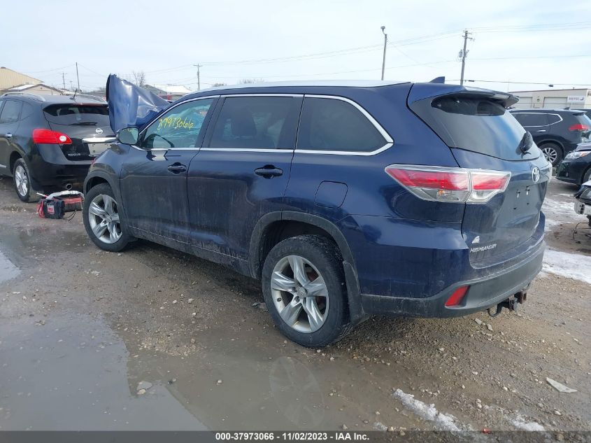 2015 Toyota Highlander Limited Platinum V6 VIN: 5TDDKRFH7FS223025 Lot: 37973066