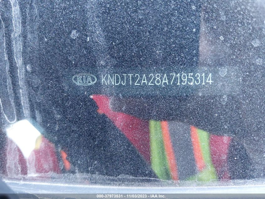 2010 Kia Soul + VIN: KNDJT2A28A7195314 Lot: 37973531