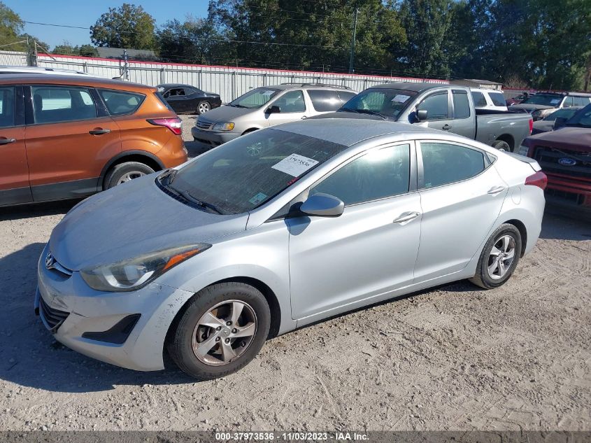 2014 Hyundai Elantra Se VIN: 5NPDH4AE8EH463333 Lot: 37973536