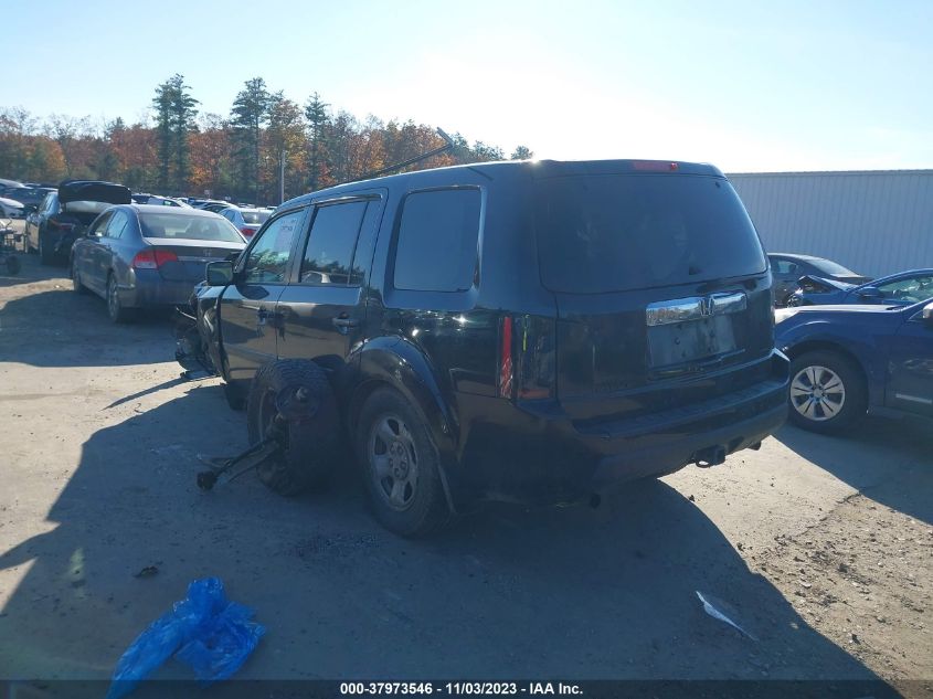 2011 Honda Pilot Lx VIN: 5FNYF4H22BB054189 Lot: 37973546