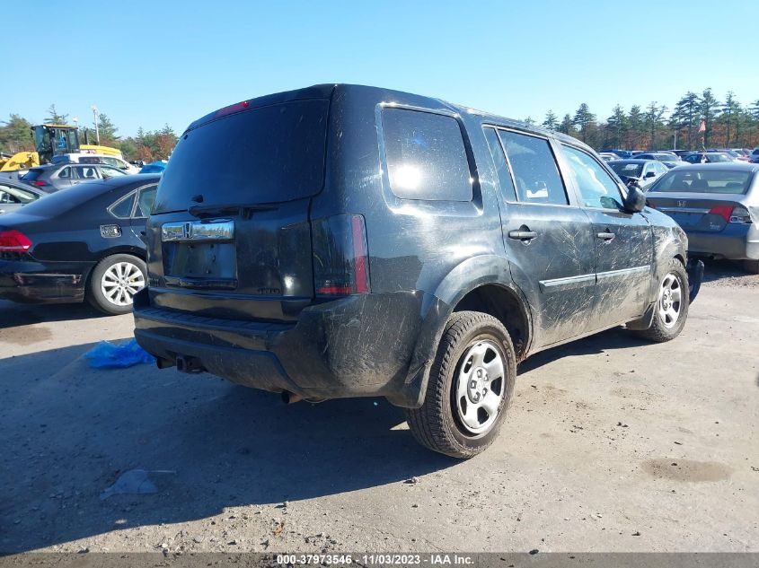 2011 Honda Pilot Lx VIN: 5FNYF4H22BB054189 Lot: 37973546