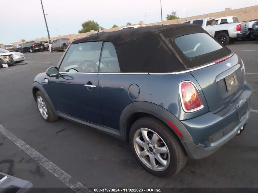 2010 Mini Cooper Convertible S VIN: WMWMS3C59ATY08817 Lot: 37973824