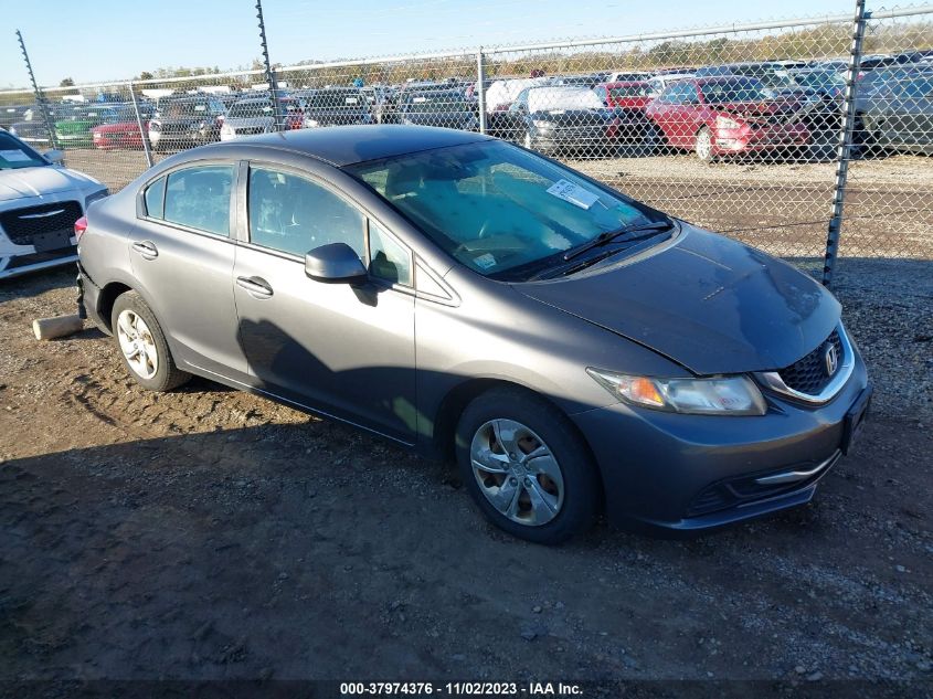 2013 Honda Civic Lx VIN: 2HGFB2F59DH551663 Lot: 37974376