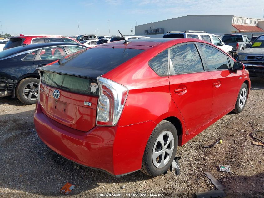 2013 Toyota Prius Three VIN: JTDKN3DU5D1619590 Lot: 37974382