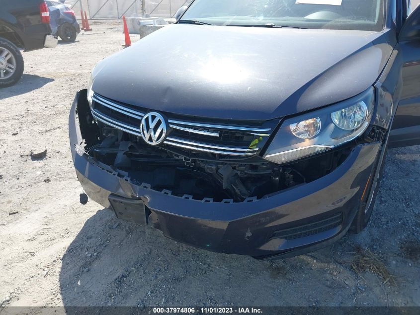 2016 Volkswagen Tiguan S VIN: WVGAV7AX1GW528224 Lot: 37974806