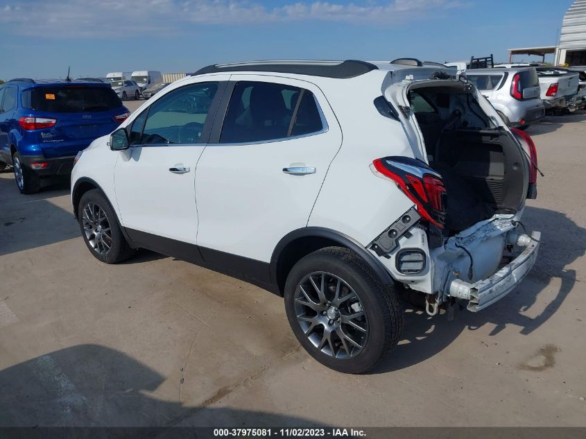 2019 Buick Encore Awd Sport Touring VIN: KL4CJ2SB0KB730495 Lot: 37975081