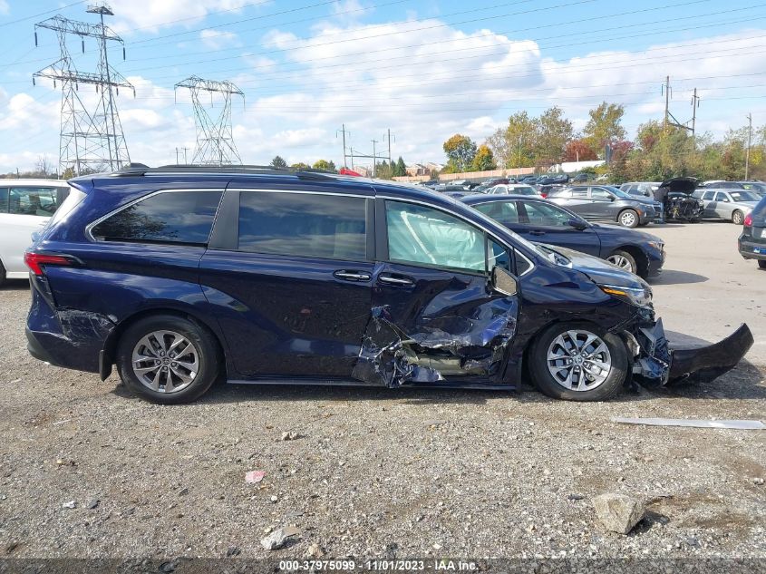 2021 Toyota Sienna Xle VIN: 5TDJRKEC3MS013420 Lot: 37975099